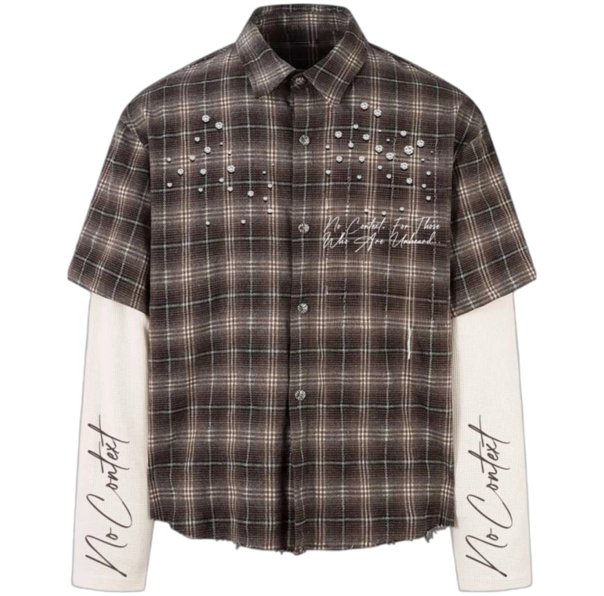 long sleeve rhinestone